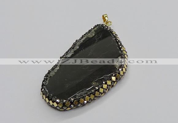 CGP3036 35*65mm - 45*60mm freeform agate gemstone pendants