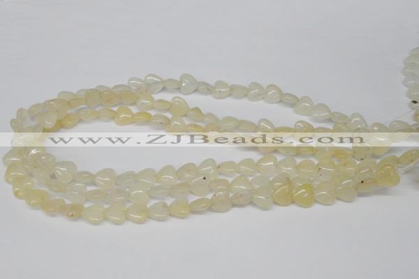 CHG21 15.5 inches 10*10mm heart yellow aventurine beads wholesale