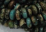 CIJ09 15.5 inches 6*12mm rondelle impression jasper beads wholesale