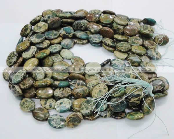 CIJ14 15.5 inches 18*25mm oval impression jasper beads wholesale