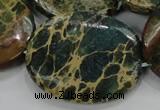 CIJ16 15.5 inches 30*40mm oval impression jasper beads wholesale