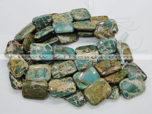 CIJ22 15.5 inches 30*40mm rectangle impression jasper beads wholesale