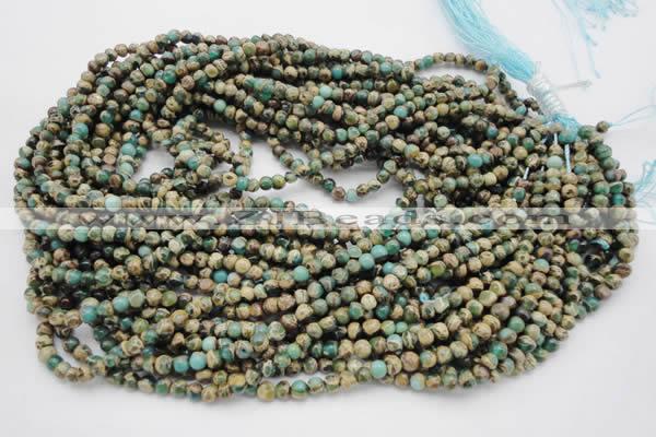 CIJ26 15.5 inches 4mm round impression jasper beads wholesale