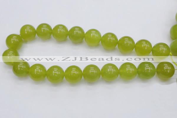 CKA209 15.5 inches 20mm round Korean jade gemstone beads