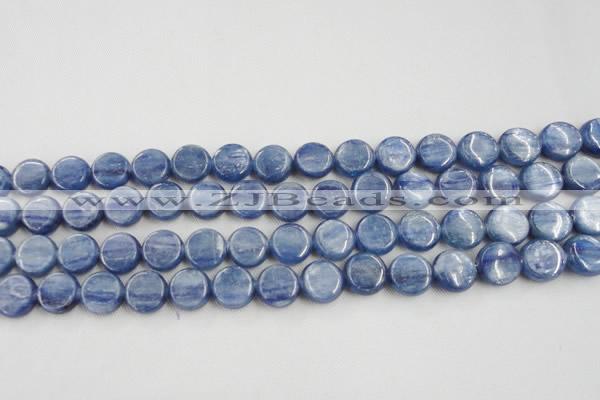 CKC510 15.5 inches 6mm flat round natural Brazilian kyanite beads