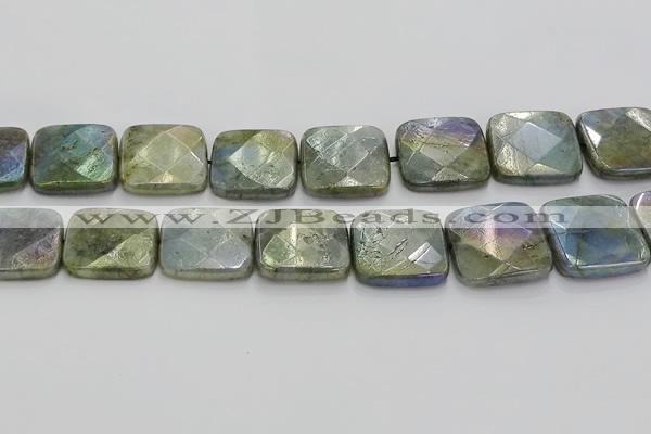 CLB692 15.5 inches 30mm faceted square AB-color labradorite beads