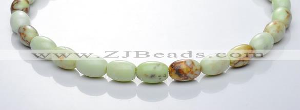 CLE02 16 inch 10*14mm rice lemon turquoise stone beads Wholesale