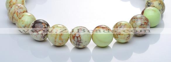 CLE23 lemon turquoise 20mm round gemstone beads Wholesale