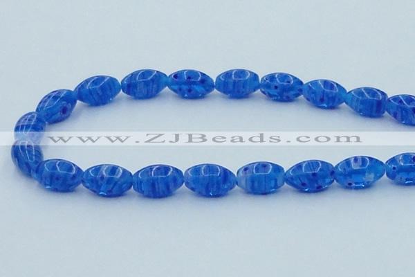 CLG616 3PCS 16 inches 10*16mm rice lampwork glass beads wholesale