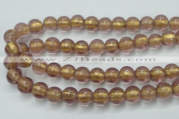 CLG841 15.5 inches 12mm round lampwork glass beads wholesale