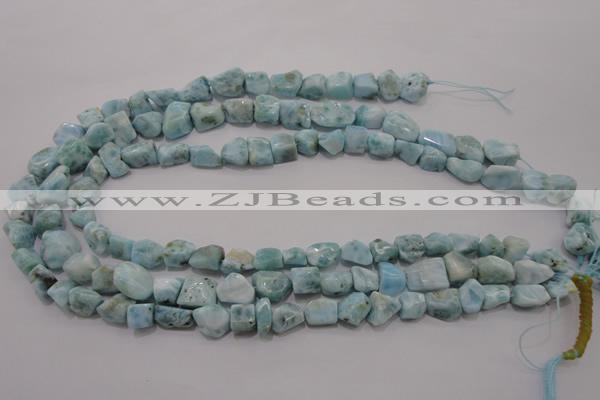 CLR48 15.5 inches 6*7mm – 10*14mm nuggets natural larimar beads