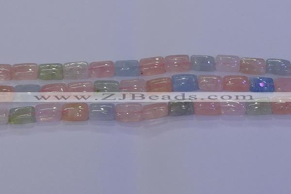 CMG243 15.5 inches 8*12mm rectangle morganite beads wholesale