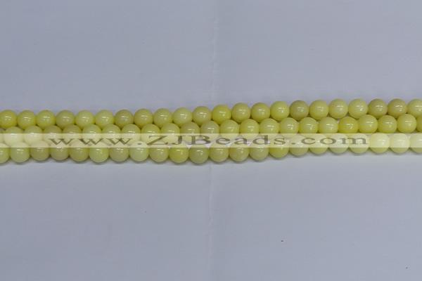 CMJ297 15.5 inches 8mm round Mashan jade beads wholesale