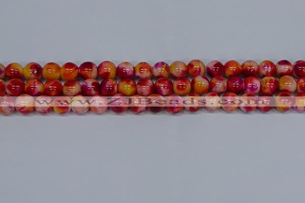 CMJ404 15.5 inches 12mm round rainbow jade beads wholesale