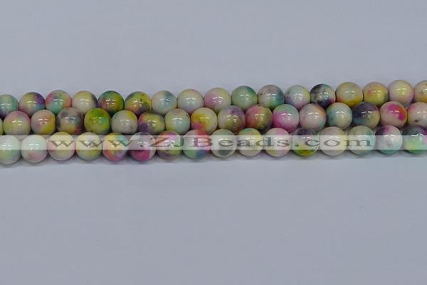 CMJ439 15.5 inches 12mm round rainbow jade beads wholesale