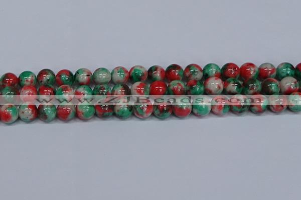 CMJ537 15.5 inches 12mm round rainbow jade beads wholesale