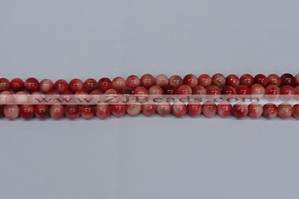 CMJ556 15.5 inches 8mm round rainbow jade beads wholesale