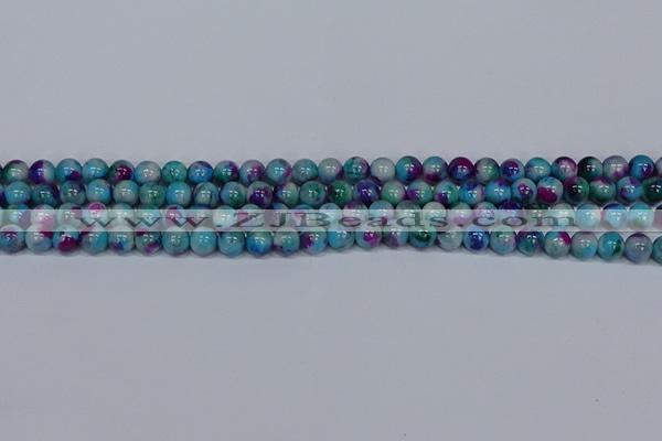 CMJ688 15.5 inches 6mm round rainbow jade beads wholesale