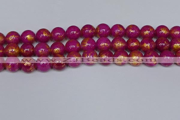 CMJ929 15.5 inches 12mm round Mashan jade beads wholesale