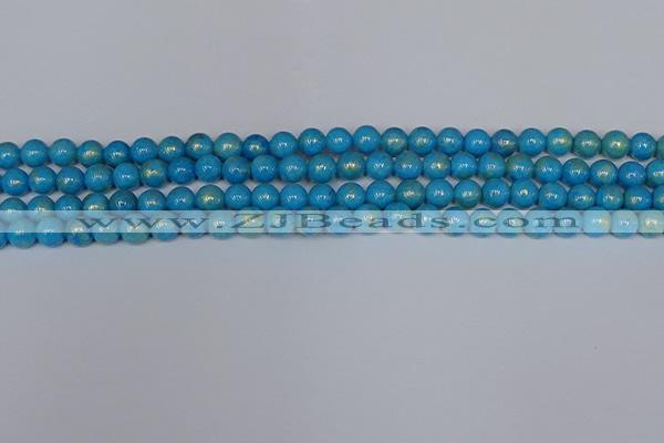 CMJ950 15.5 inches 4mm round Mashan jade beads wholesale