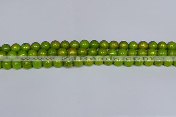 CMJ986 15.5 inches 6mm round Mashan jade beads wholesale