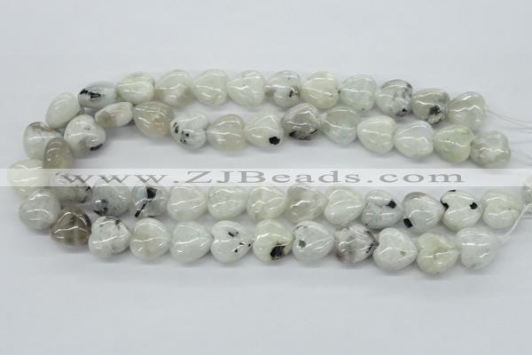 CMS214 15.5 inches 16*16mm heart moonstone gemstone beads wholesale