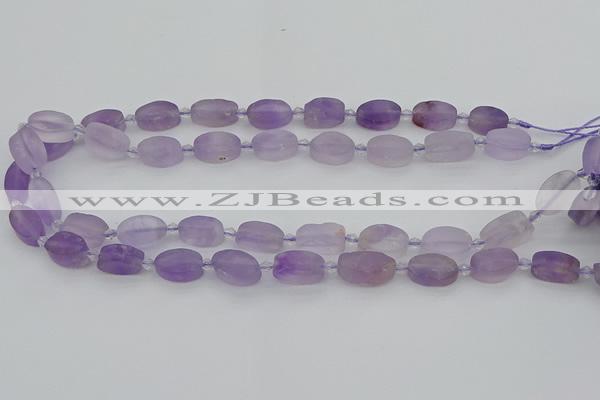 CNA722 15.5 inches 10*14mm oval amethyst gemstone beads wholesale