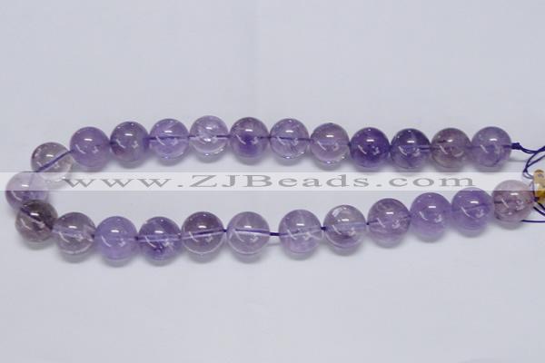 CNA808 15.5 inches 20mm round natural light amethyst beads