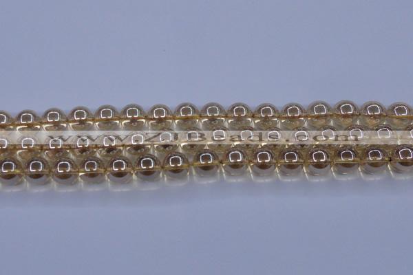 CNC504 15.5 inches 12mm round dyed natural white crystal beads