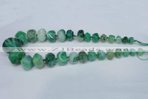 CNG1367 15.5 inches 8*12mm - 22*30mm faceted nuggets agate beads