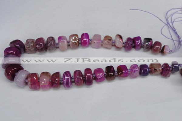 CNG1448 15.5 inches 10*14mm - 12*20mm nuggets agate gemstone beads