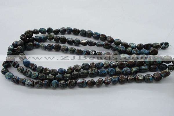 CNG221 15.5 inches 8*10mm nuggets stripe jasper gemstone beads