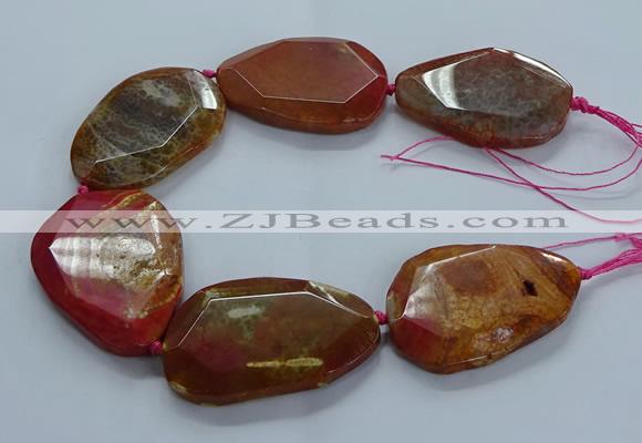 CNG2655 15.5 inches 38*48mm - 42*55mm freeform agate beads