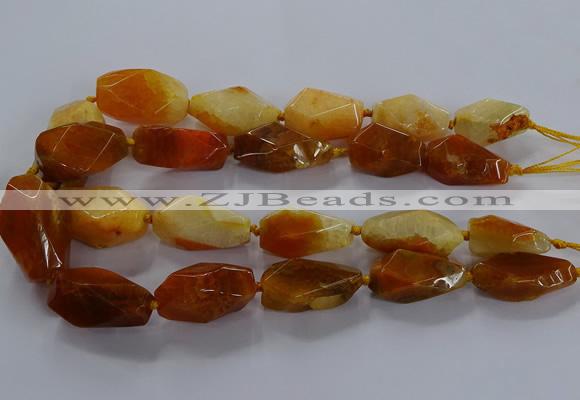 CNG2731 15.5 inches 15*30mm - 20*40mm nuggets agate beads