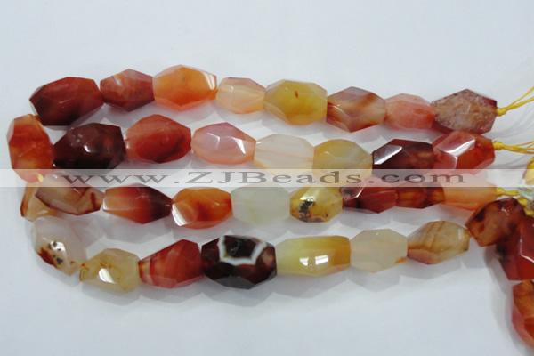 CNG391 15.5 inches 13*18mm – 18*24mm faceted nuggets agate beads