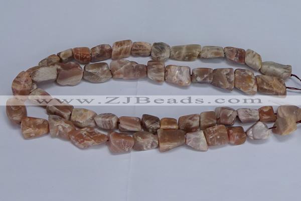 CNG5537 15.5 inches 10*14mm - 12*16mm nuggets moonstone beads