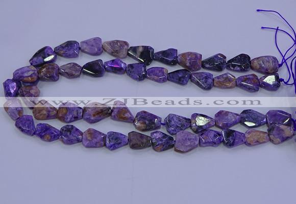 CNG5712 15.5 inches 12*16mm - 15*20mm faceted freeform charoite beads