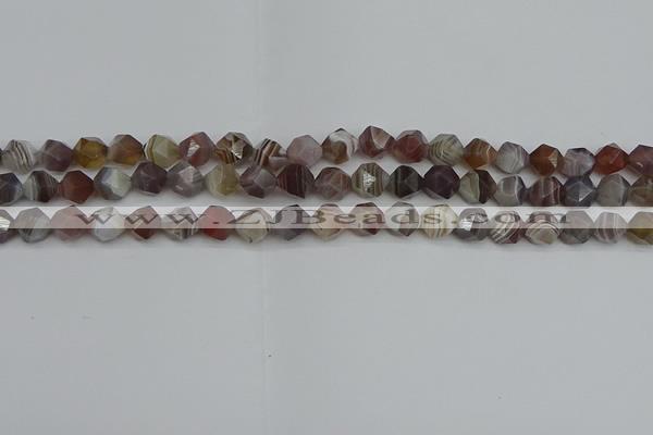 CNG7345 15.5 inches 6mm faceted nuggets botswana agate beads