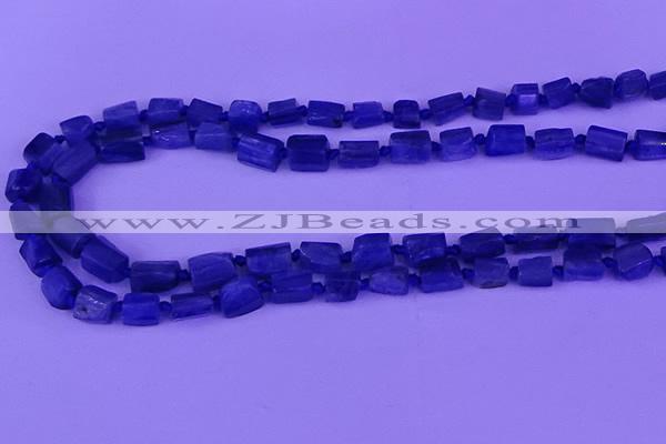 CNG7646 15.5 inches 5*7mm - 8*10mm nuggets blue kyanite beads