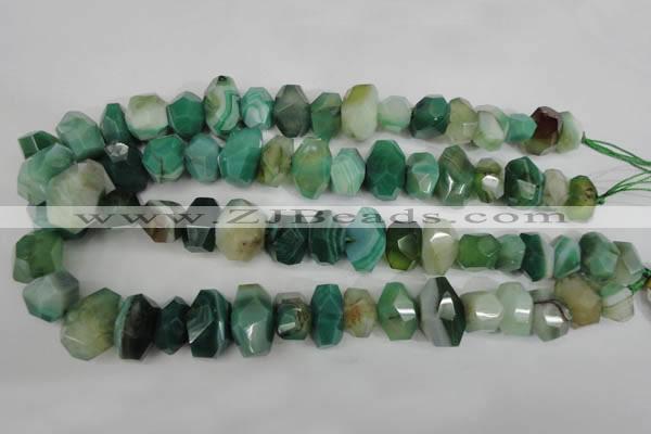 CNG853 15.5 inches 12*18mm – 13*22mm faceted nuggets agate beads