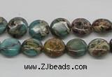 CNI08 16 inches 10mm flat round natural imperial jasper beads wholesale