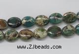 CNI10 16 inches 8*10mm oval natural imperial jasper beads wholesale