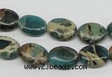 CNI11 16 inches 10*14mm oval natural imperial jasper beads wholesale