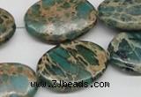 CNI12 16 inches 20*30mm oval natural imperial jasper beads wholesale