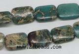 CNI15 16 inches 12*16mm rectangle natural imperial jasper beads wholesale