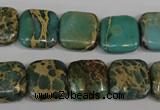 CNI25 15.5 inches 14*14mm square natural imperial jasper beads