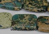 CNI28 15.5 inches 20*30mm rectangle natural imperial jasper beads