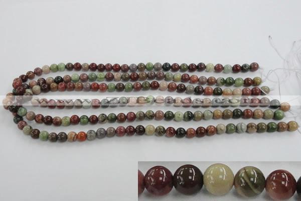 CNI301 15.5 inches 6mm round imperial jasper beads wholesale