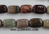 CNI311 15.5 inches 8*14mm rectangle imperial jasper beads wholesale