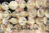 COIN114 15 inches 16mm coin cherry quartz beads